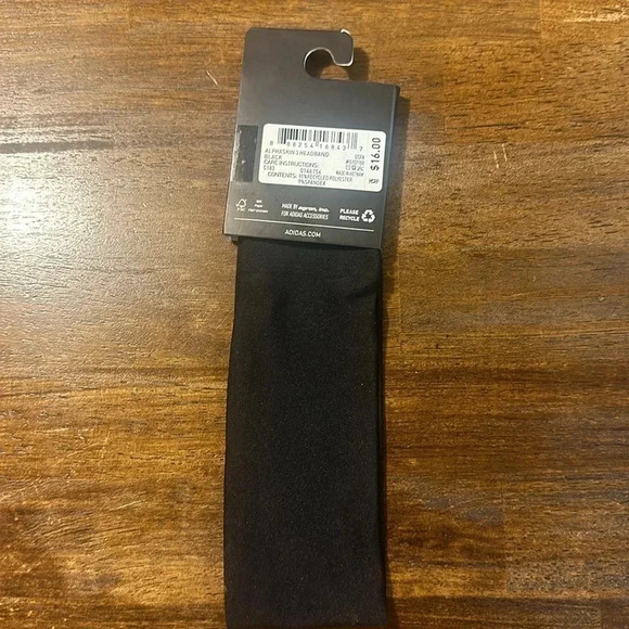 NWT Adidas Alphaskin Black Headband 3.0 - Picture 3 of 5
